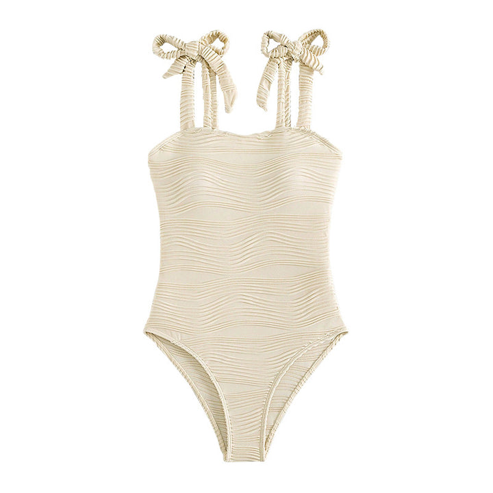 Damen Einteiler Badeanzug mit eleganter Raffung Drune
