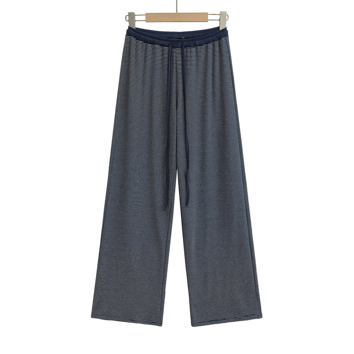 Damen Weite Lounge-Hose mit elastischem Bund und seitlichen Taschen Drune