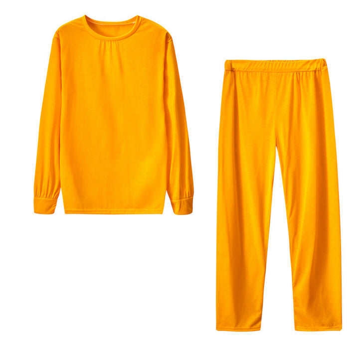 Damen Langarm Schlafanzug Set mit elastischen Hosen Drune