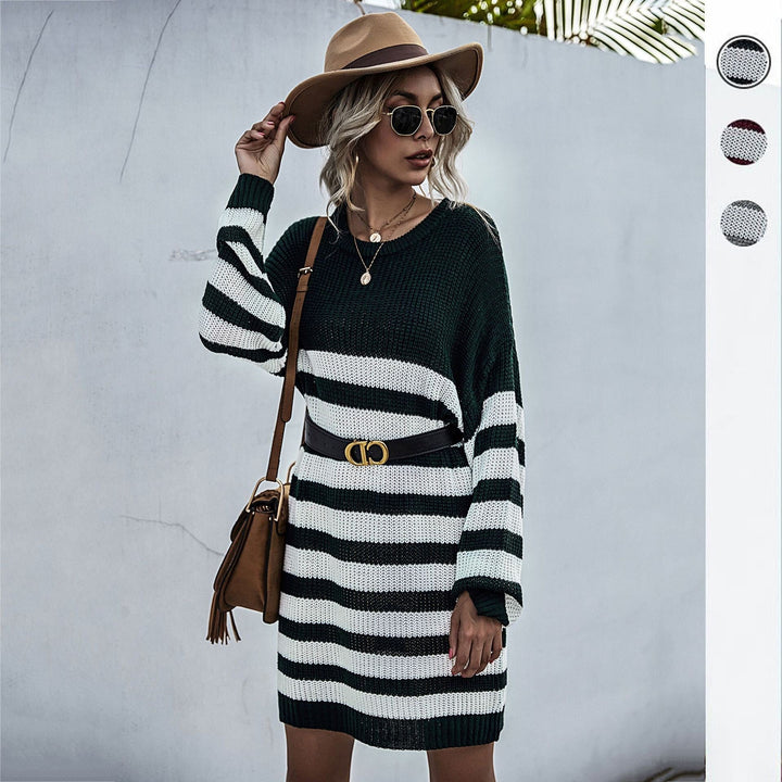 Damen Strickkleid mit lässigem Oversized-Schnitt Drune