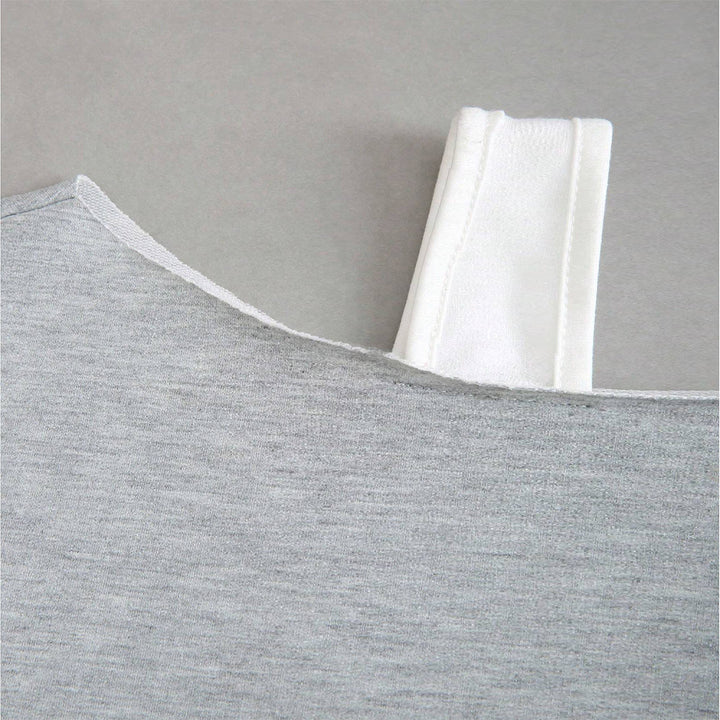 Damen cropped Sweatshirt mit asymmetrischem Design und voluminösen Ärmeln Drune