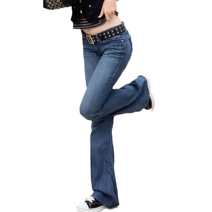 Damen Bootcut Jeans mit verspieltem Fransenbesatz Drune