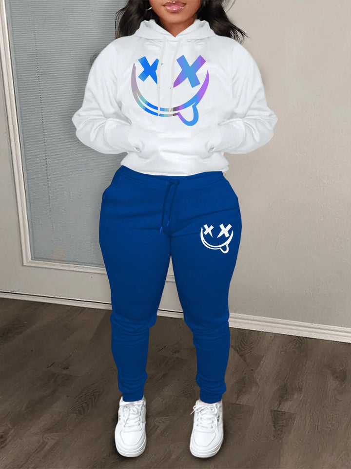 Damen Hoodie und Jogginghose Set mit einzigartigem Grafikdesign Drune