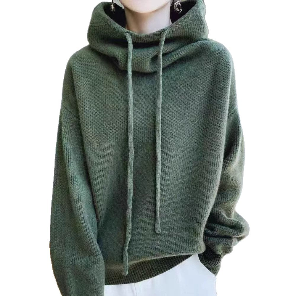 Damen Cozy Hoher Hals Pullover Sweater Drune