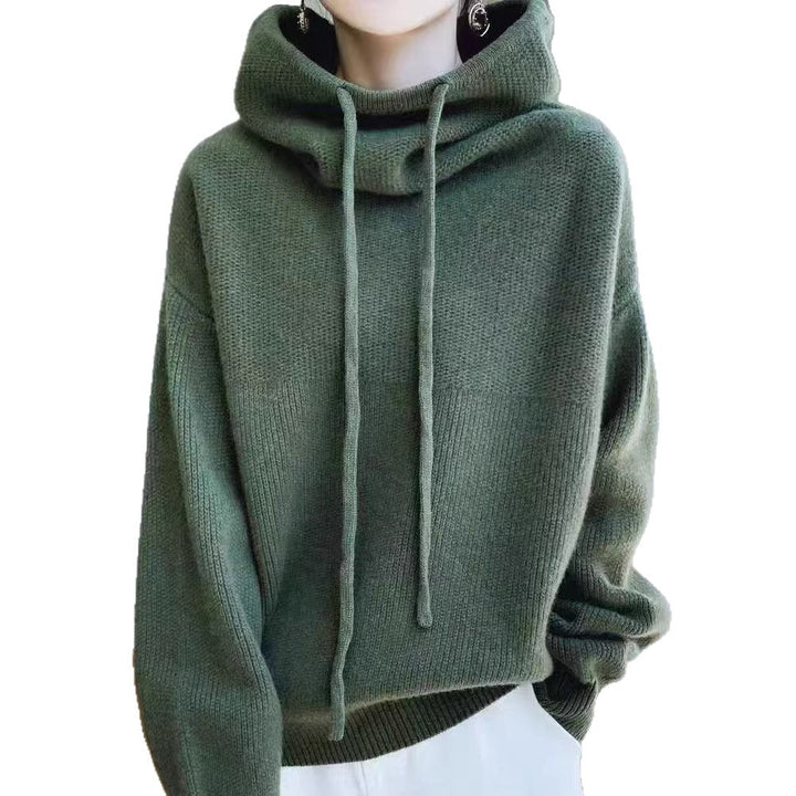 Damen Oversized-Pullover mit hohem Kragen und lässigem Schnitt Drune