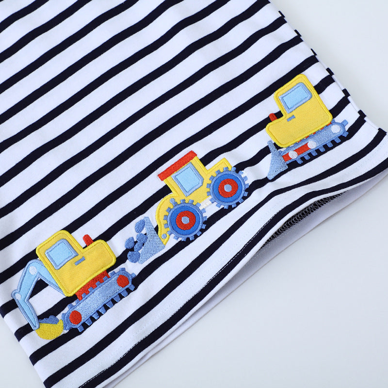 Jungen T-Shirt mit bezauberndem Baustellenfahrzeug-Design Drune