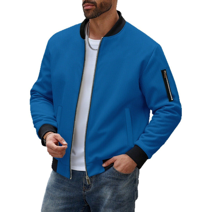 Herren Sportliche Bomberjacke mit Reißverschluss und strukturiertem Design Drune