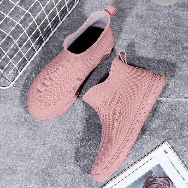 Damen wasserfeste Gummistiefel mit flexiblem Schaft und rutschfester Sohle Drune