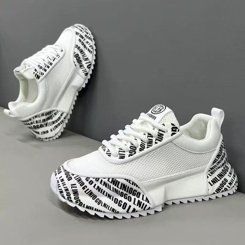 Damen Sportliche Sneakers mit markantem Schriftzug Drune