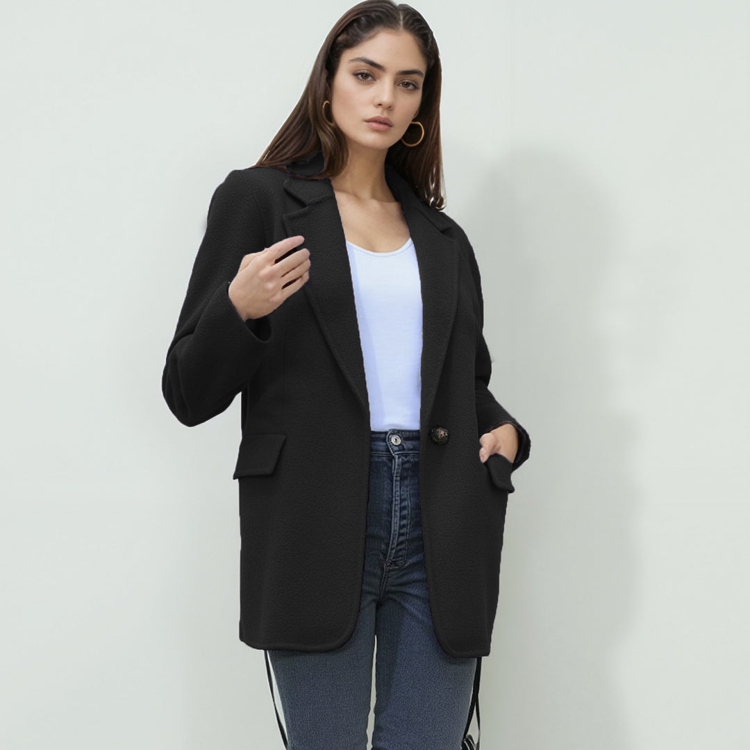 Damen lässiger blazerartiger Mantel Drune