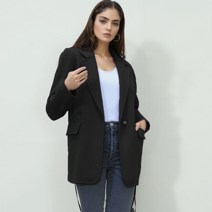 Damen lässiger blazerartiger Mantel Drune