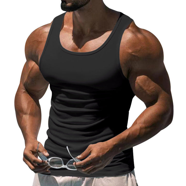 Herren nan figurbetontes funktionales Tanktop mit hohem Armausschnitt und Stretchjersey Drune