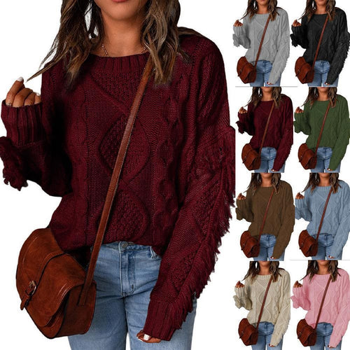 Damen Pulli mit strukturiertem Strick Drune