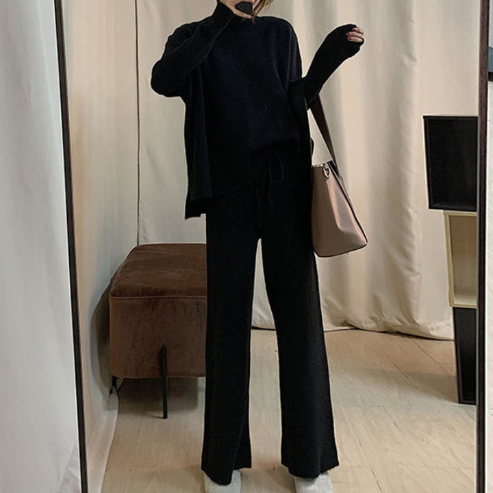 Damen lässiges Strickensemble mit weitem Schnitt Drune
