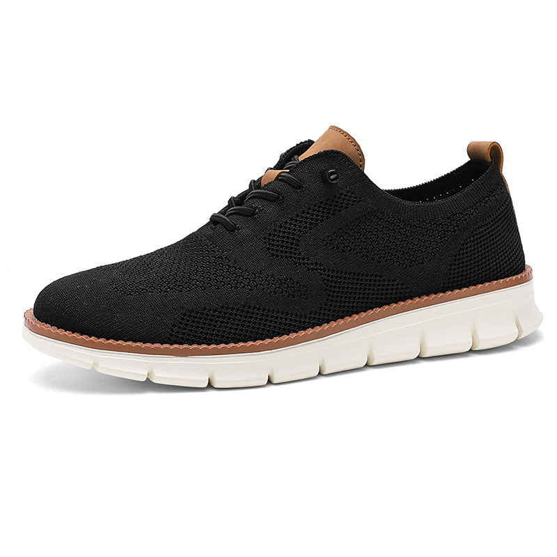 Herren gestrickter Komfort-Sneaker mit atmungsaktivem Strickoberteil und flexibler EVA-Laufsohle Drune