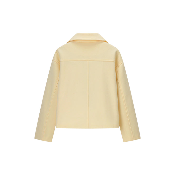 Damen modische, kurze Doppelreiherjacke mit seitlichen Taschen Drune