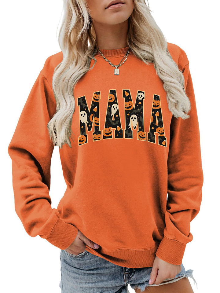 Damen Sweatshirt mit lustigem Halloween-Design und komfortablem Schnitt Drune