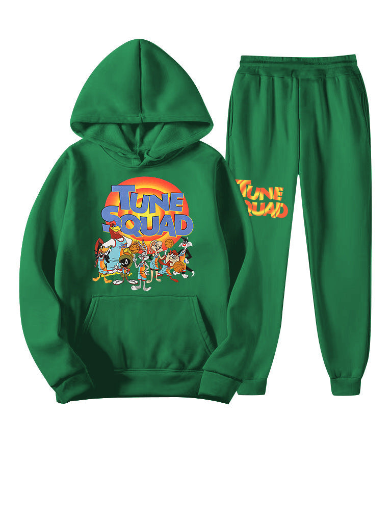 Damen Hoodie und Jogginghose Set mit auffälligem Tuneschrige-Design Drune