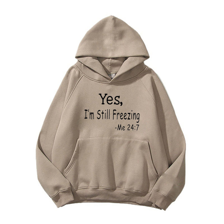 Damen Kapuzenpullover mit motivierendem Spruch und bequemer Passform Drune