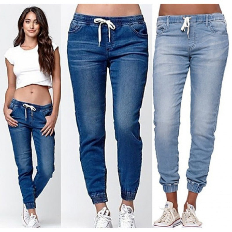 Damen Joggingjeans mit elastischem Bund und praktischen Taschen Drune