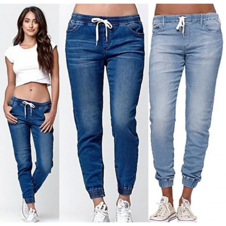 Damen Joggingjeans mit elastischem Bund und praktischen Taschen Drune
