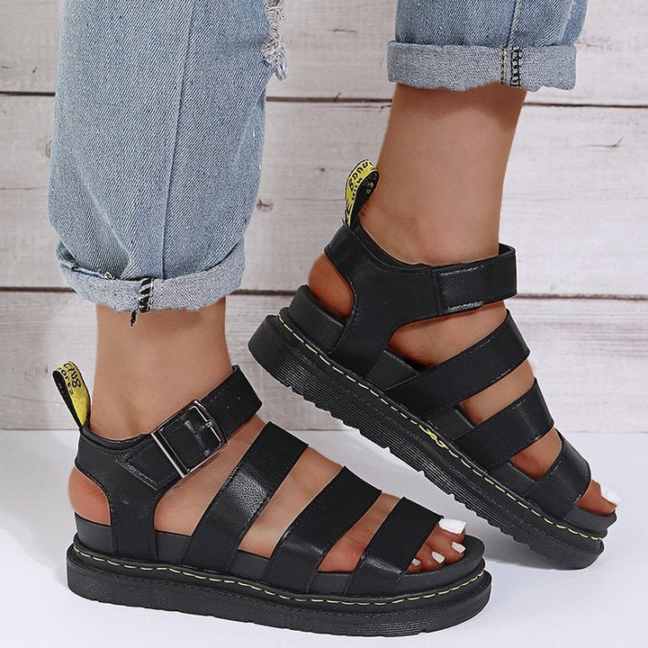 Damen Komfortable und trendige Riemchen-Sandalen Drune
