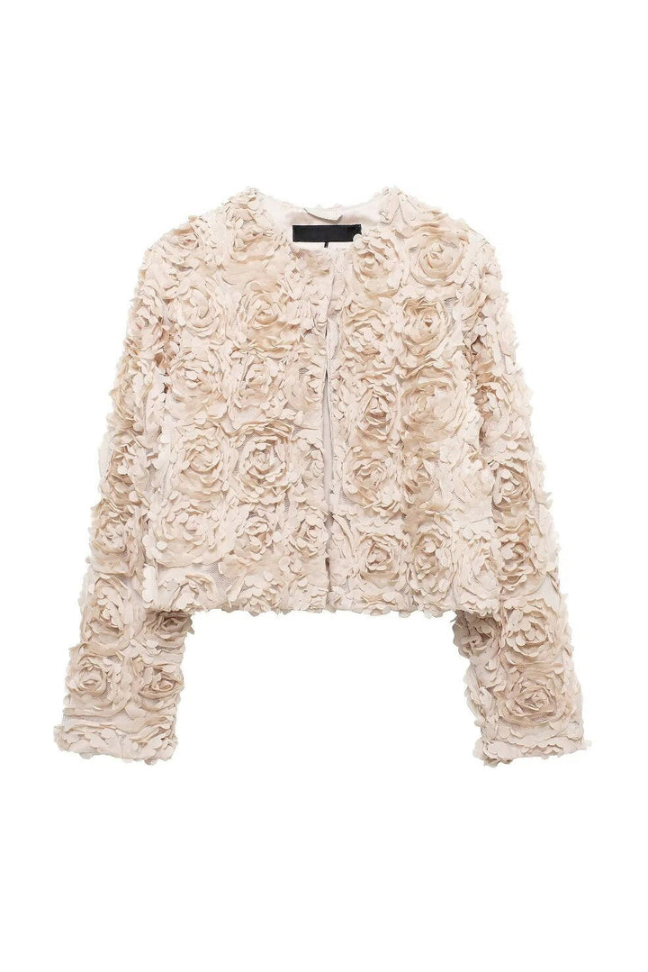 Drune | Floral Applikation Kurzjacke