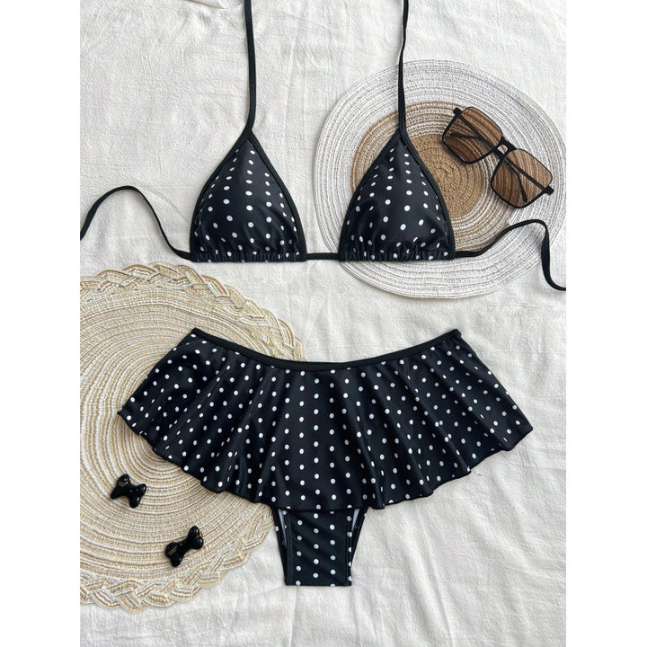 Damen Bikiniset mit Rüschen Drune