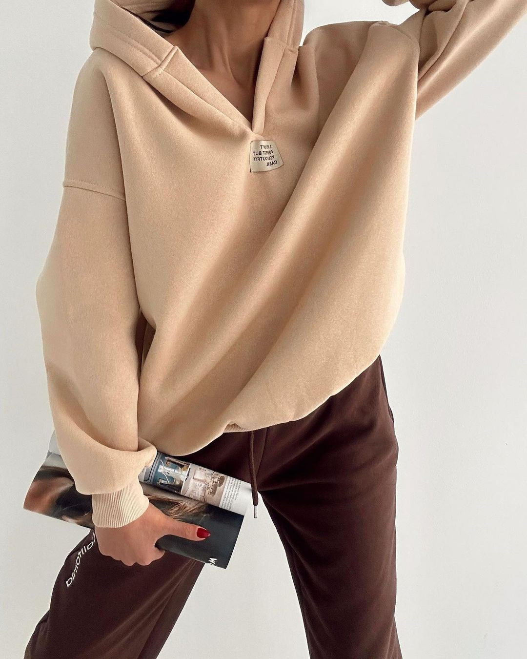 Damen gemütlicher Kapuzenpullover mit lässigem Schnitt und hochwertigen Materialien Drune