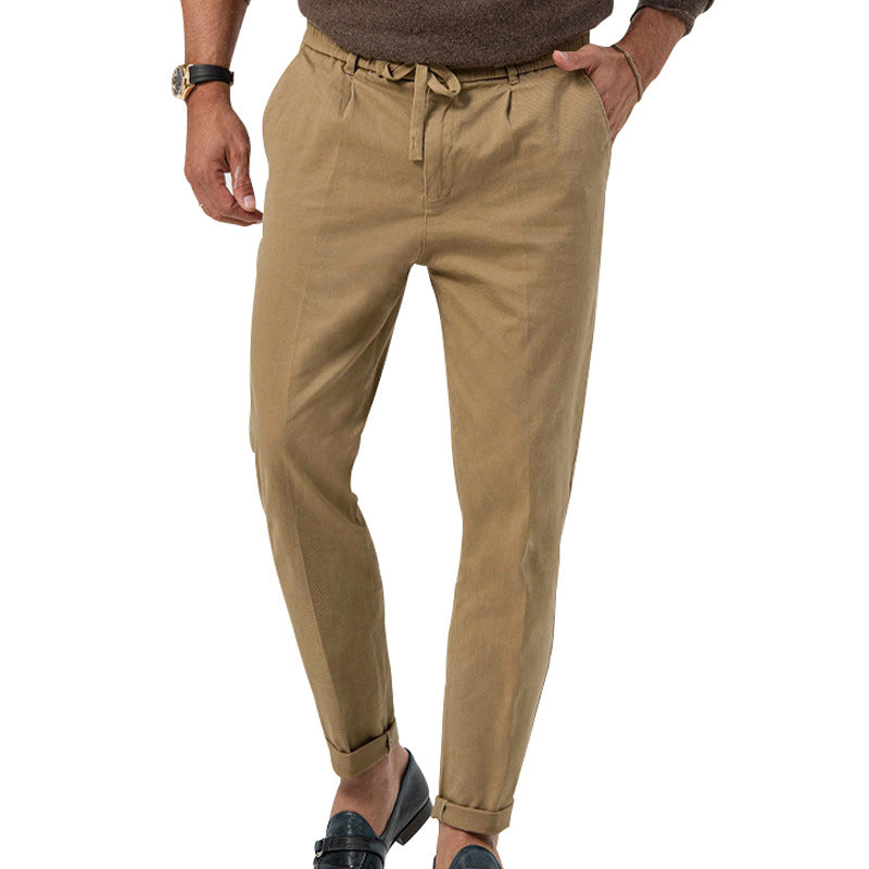 Herren elegante Freizeithose mit elastischem Bund und atmungsaktivem Material Drune