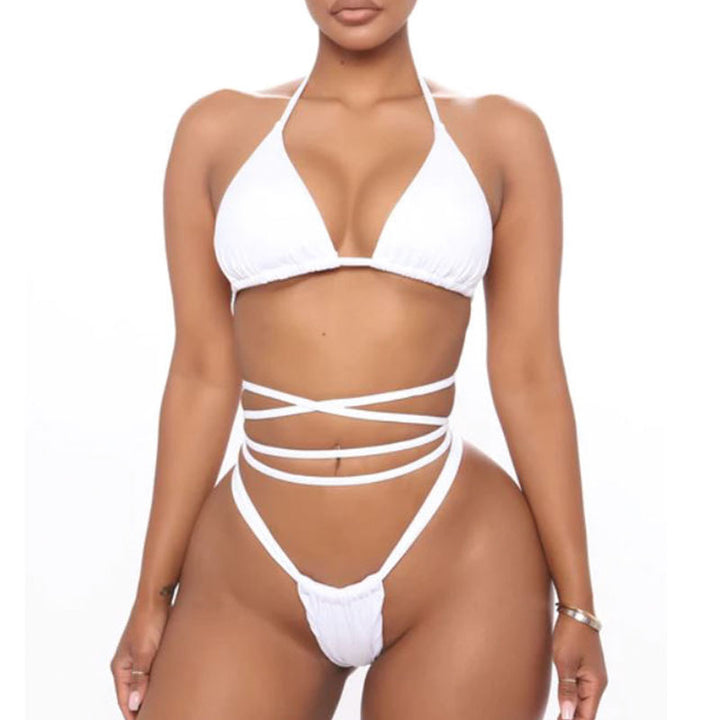Damen Triangel-Bikini-Set mit raffinierten Schnürdetails Drune
