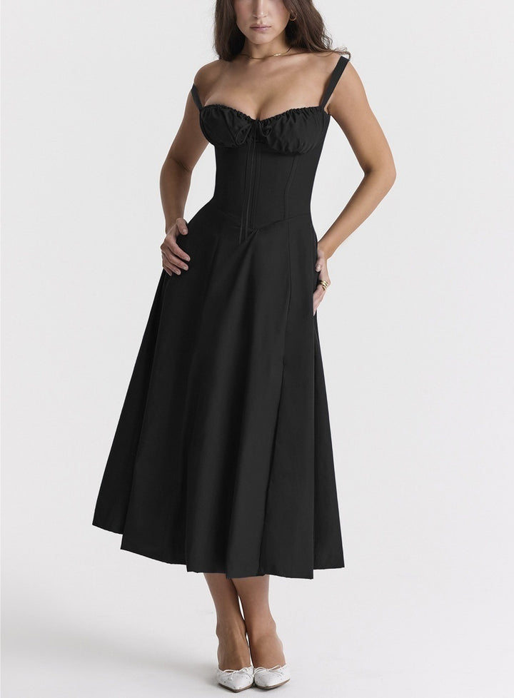 Damen Midikleid mit floralem Muster Drune
