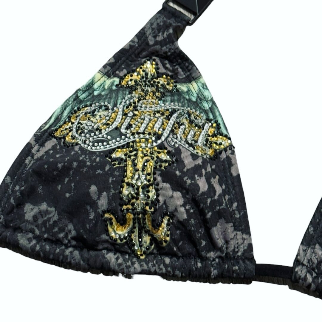 Damen Bikini-Set mit funkelndem Detail und außergewöhnlichem Design Drune