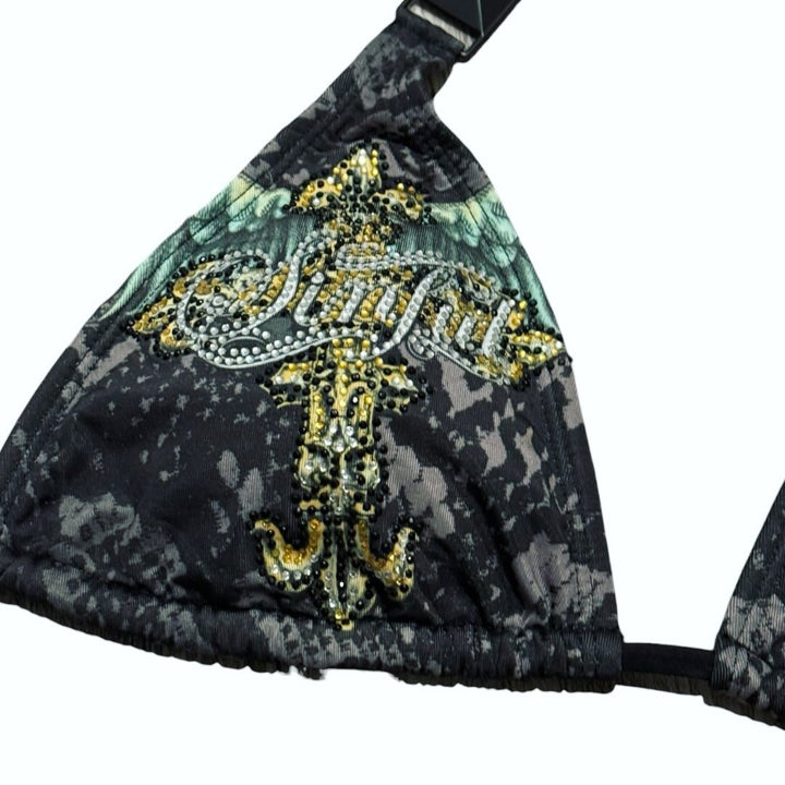 Damen Bikini-Set mit funkelndem Detail und außergewöhnlichem Design Drune