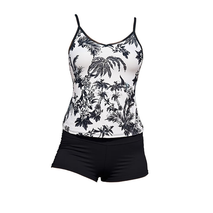 Damen Tankini-Set mit floralem Print und bequemen Shorts Drune