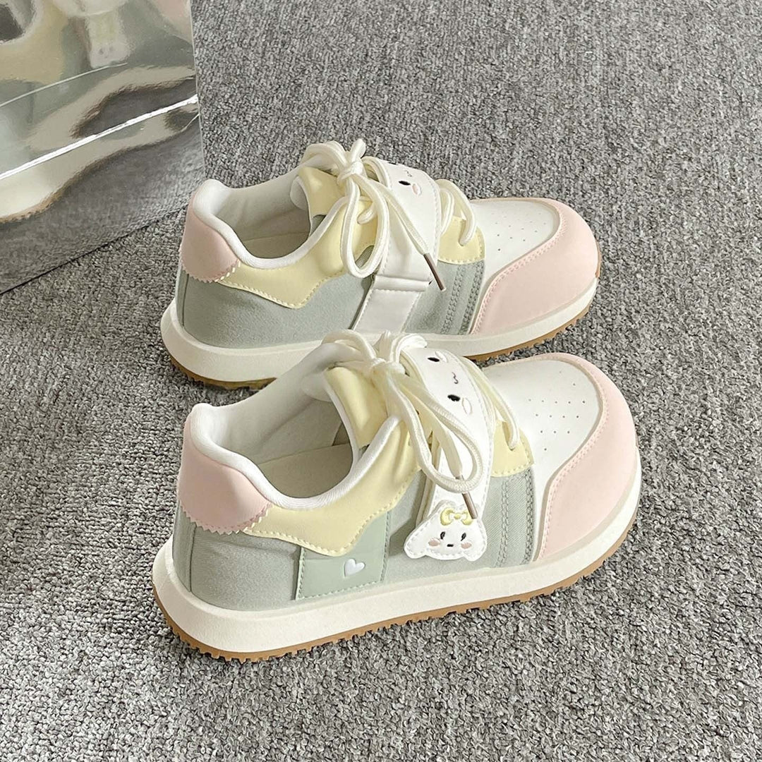 Damen Sportliche Sneakers mit niedlichen Tiermotiven und komfortabler Sohle Drune