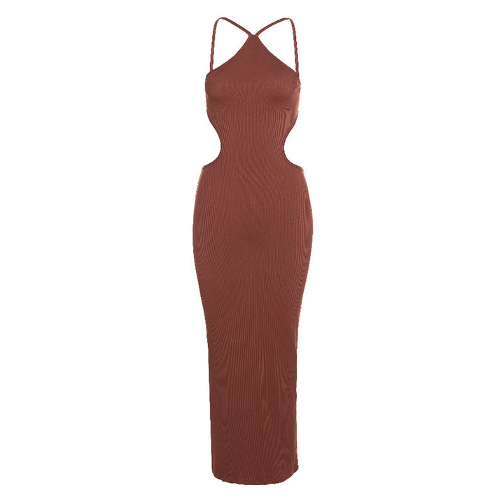 Damen Maxikleid mit eleganten Ausschnitten und verführerischem Schnitt Drune