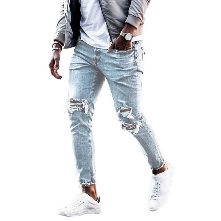 Herren Ripped Jeans im modernen Used-Look mit lässigem Schnitt Drune