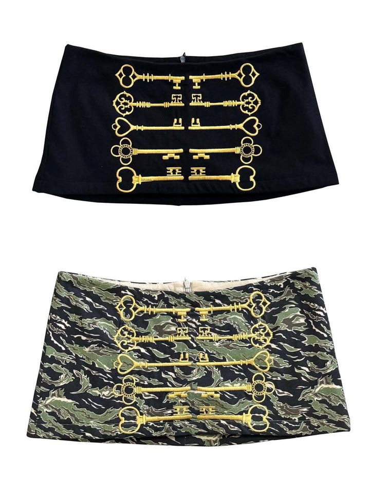 Damen Minirock mit einzigartigem Schlüssel-Design Drune