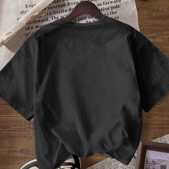 Damen lässiges Oversized T-Shirt aus hochwertiger Baumwolle mit Rundhalsausschnitt Drune