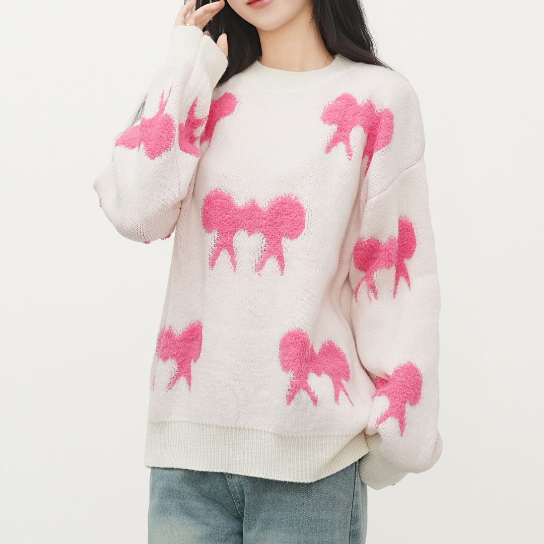 Damen lässiger Pullover mit einzigartigem tierischem Design Drune