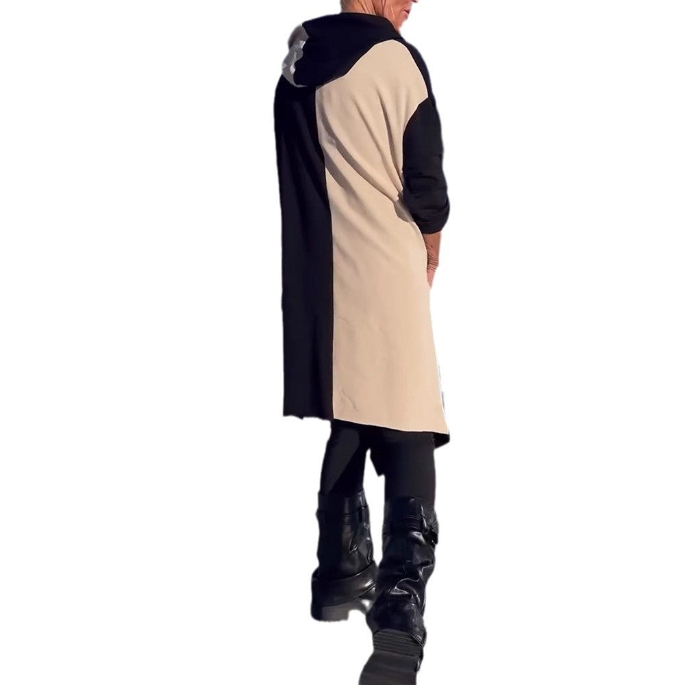 Damen Oversized Hoodie mit kontrastierenden Elementen Drune
