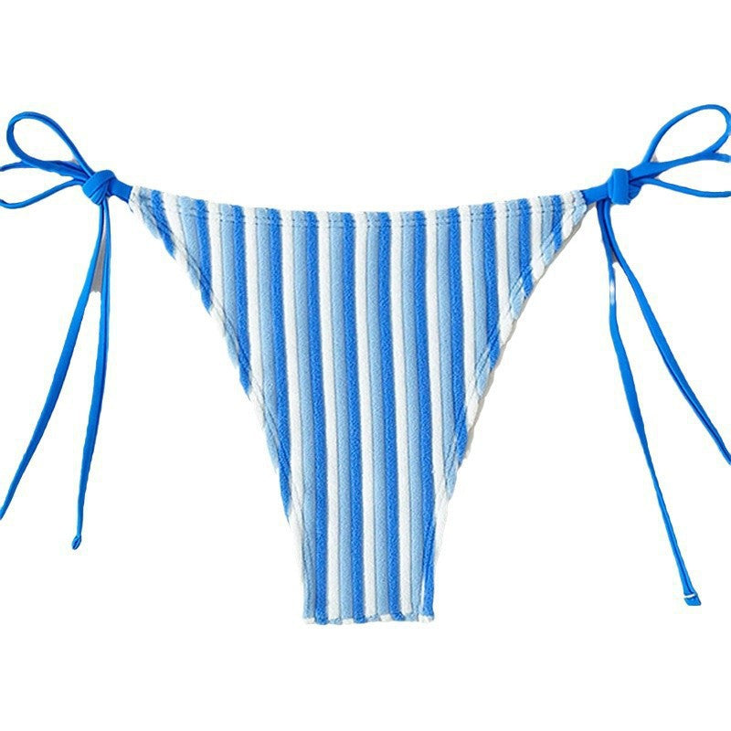 Damen Bikinislip mit verstellbaren Trägern und gestreiftem Design Drune