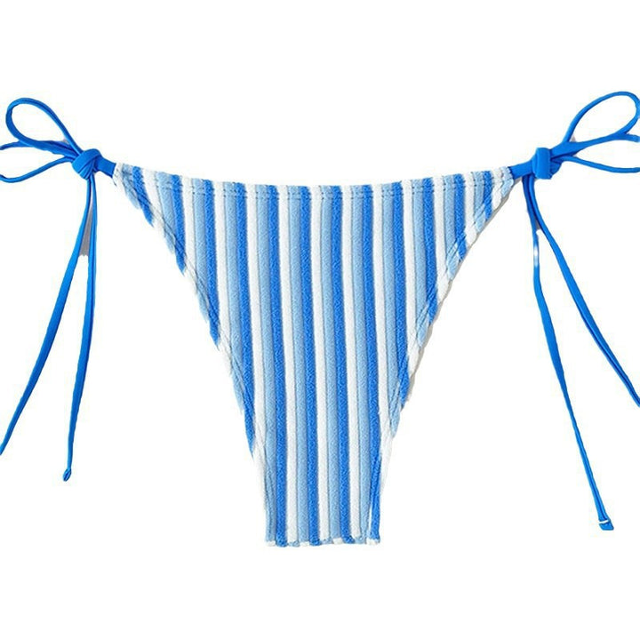 Damen Bikinislip mit verstellbaren Trägern und gestreiftem Design Drune