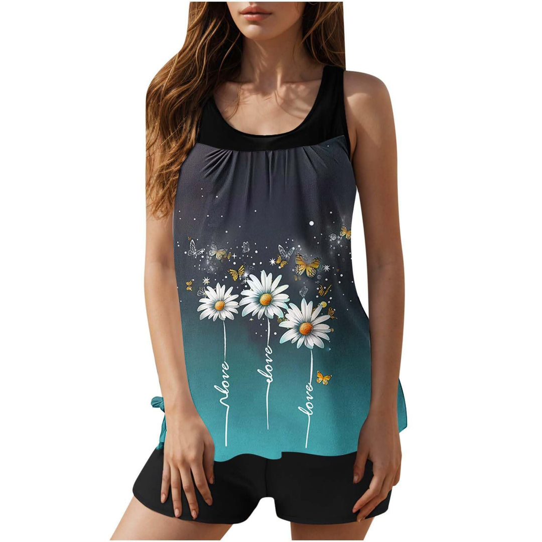 Damen Tankini mit floralen Akzenten Drune