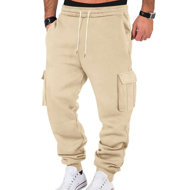 Herren Cargo-Sweatpants mit elastischem Bund und praktischen Seitentaschen Drune