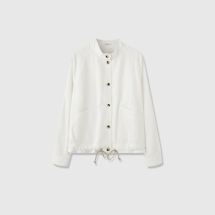 Damen Übergangsjacke mit Kapuze und verstellbarem Bund Drune