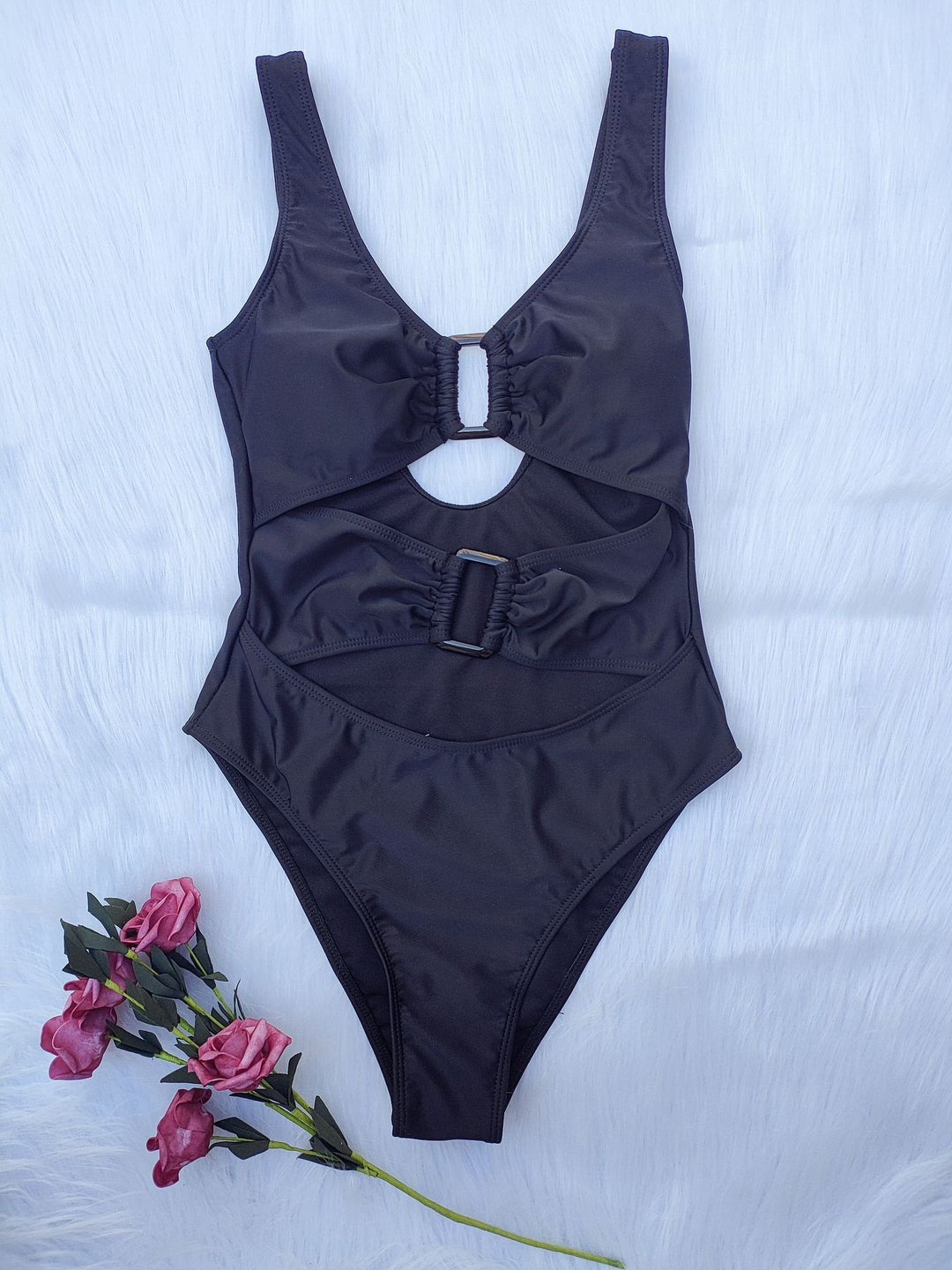 Damen Einteiler-Badeanzug mit modischen Cut-Outs und elegantem Design Drune