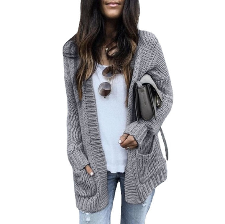 Damen Grobstrick-Cardigan Drune