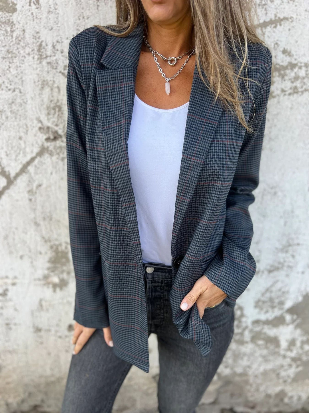 Drune | Ein Knopf Taschen Blazer